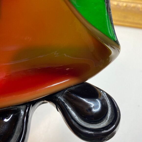 Vintage Murano Clown Art Glass Hand-Blown Candy Dish Ashtray Bowl As Is - Picture 3 of 10